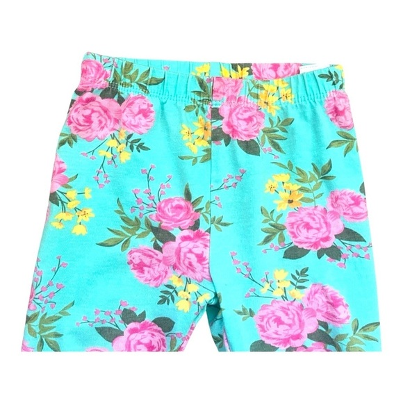 Bundles baby Place pull-on Floral Print Leggings elastic waist blue Girl 6-9 Mo - Picture 5 of 9
